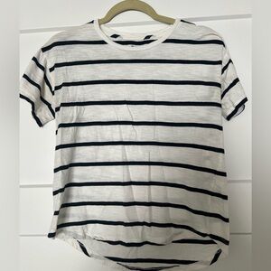 Madewell Navy & White striped tee
